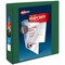 Avery Heavy-Duty View 3 Ring Binder, 2 Inch One Touch EZD Rings, 540-Sheet Capacity, 2.8 Inch Wide Spine, Customizable Clear Cover and Spine, 1 Green Binder (79683)